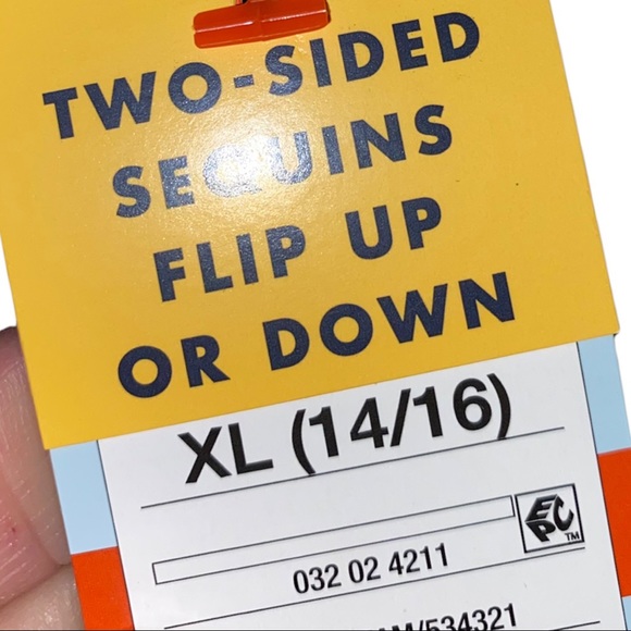 Set of 10 NWT Cat & Jack XL 14/16 Girls Blue T-shirt 2 Sided Sequins Cat Face - Picture 7 of 8